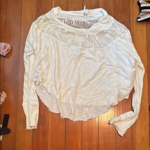 Free People White Sweater